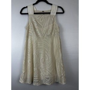 Free People Textured Knit Tunic Mini Dress Balletcore Size Small‎